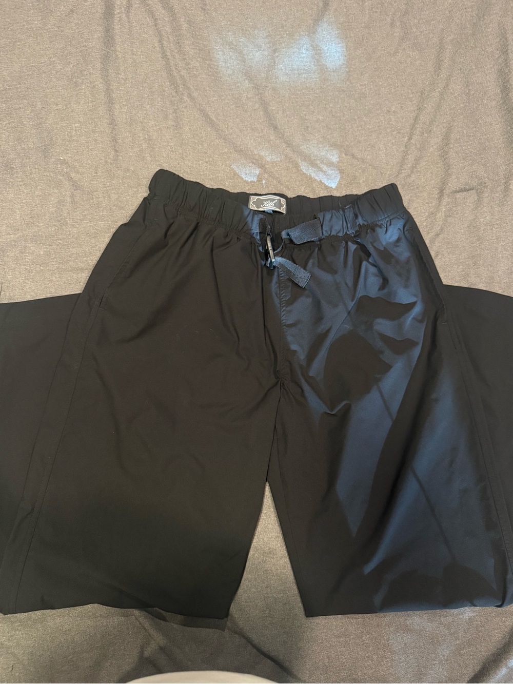 Kith Men's Black Elastic Drawstring Joggers